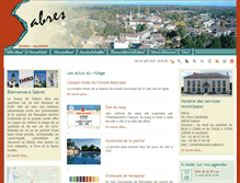 Tablet Screenshot of mairie-sabres.fr